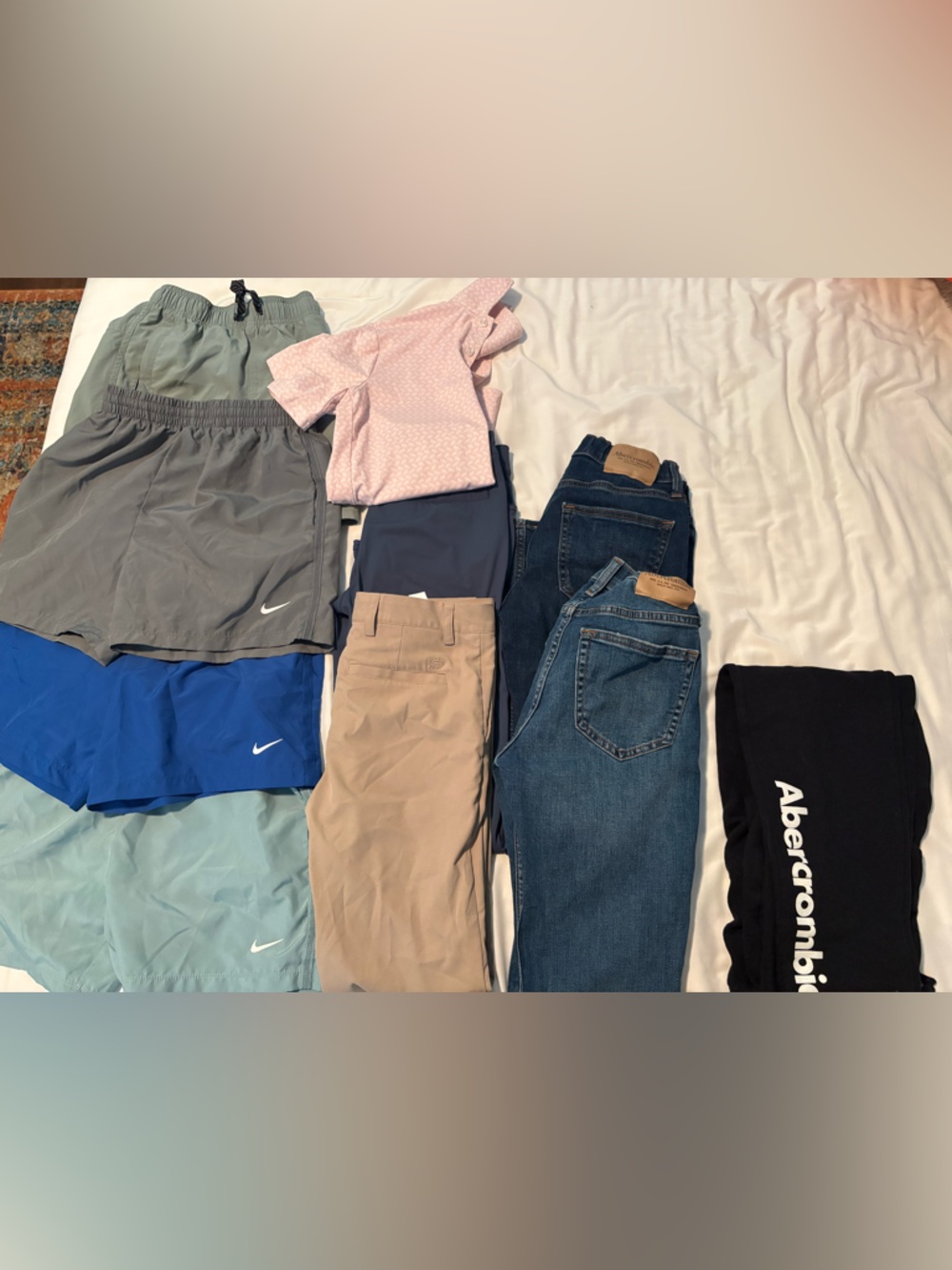 Nike Kids Casual Bottoms Pack - Blue, Gray, Tan, Black